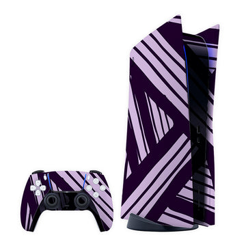 Purple Spades Play Station Skin