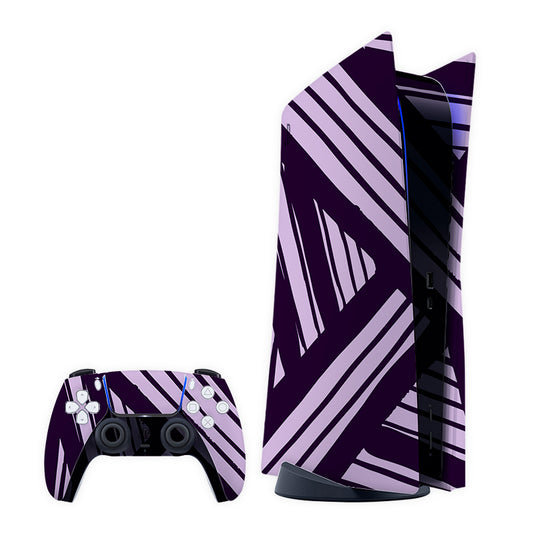 Purple Spades Play Station Skin