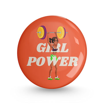 Girl Power Pin-back Button Badge