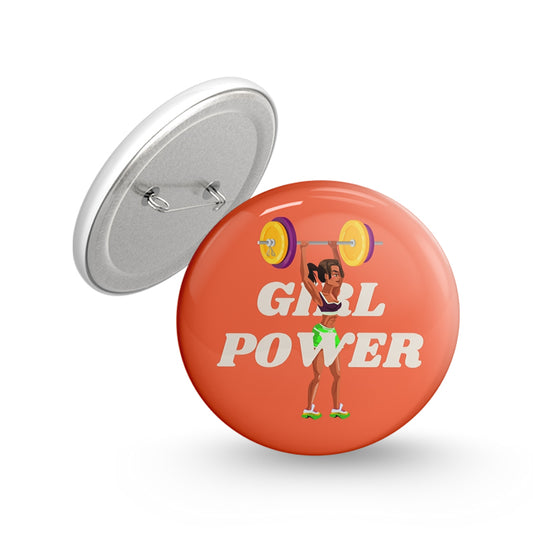 Girl Power Pin-back Button Badge