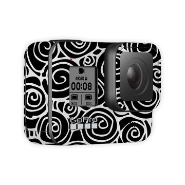 Black and White Swirl Go Pro Skin