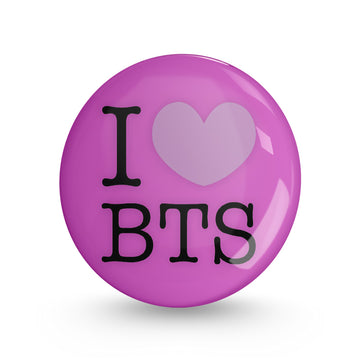 I Love BTS Pin-back Button Badge