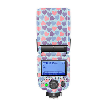 Cute Little Hearts Camera Flash Skin