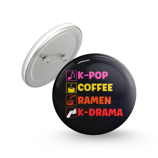 My Routine Pin-back Button Badge