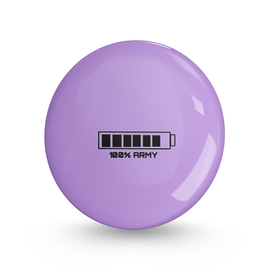 100% Army Pin-back Button Badge
