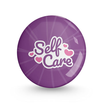 Self Care Pin-back Button Badge