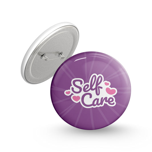 Self Care Pin-back Button Badge
