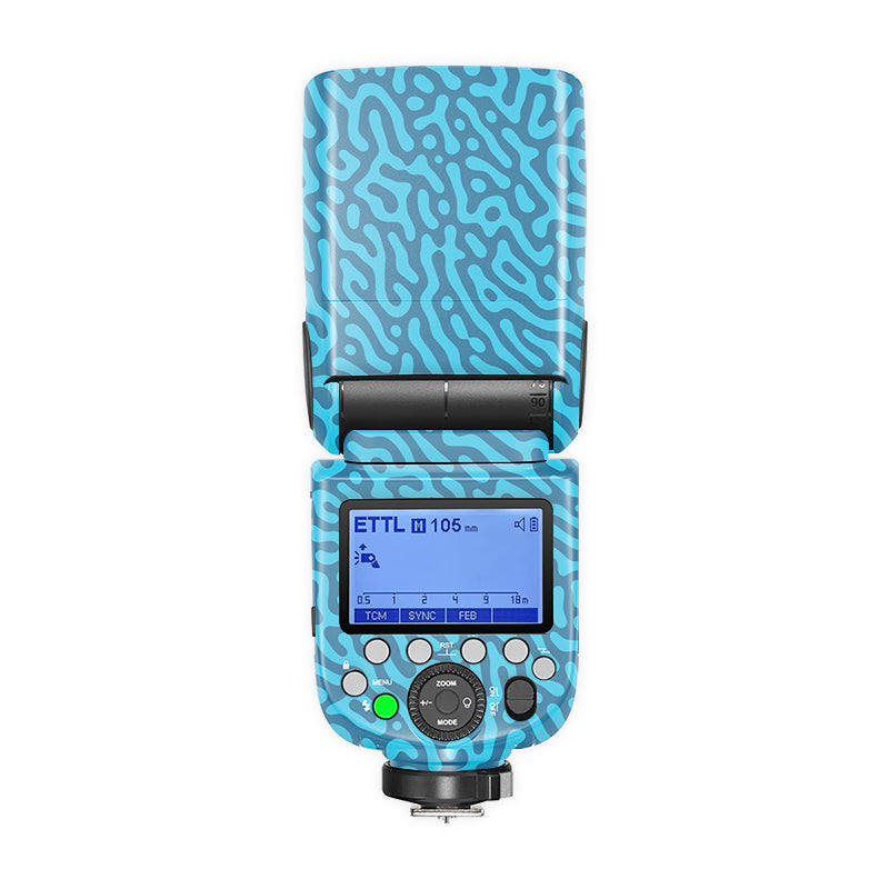 Blue Water Waves Camera Flash Skin