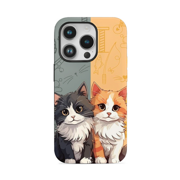 Cat Couple Flexible Soft Silicone Case