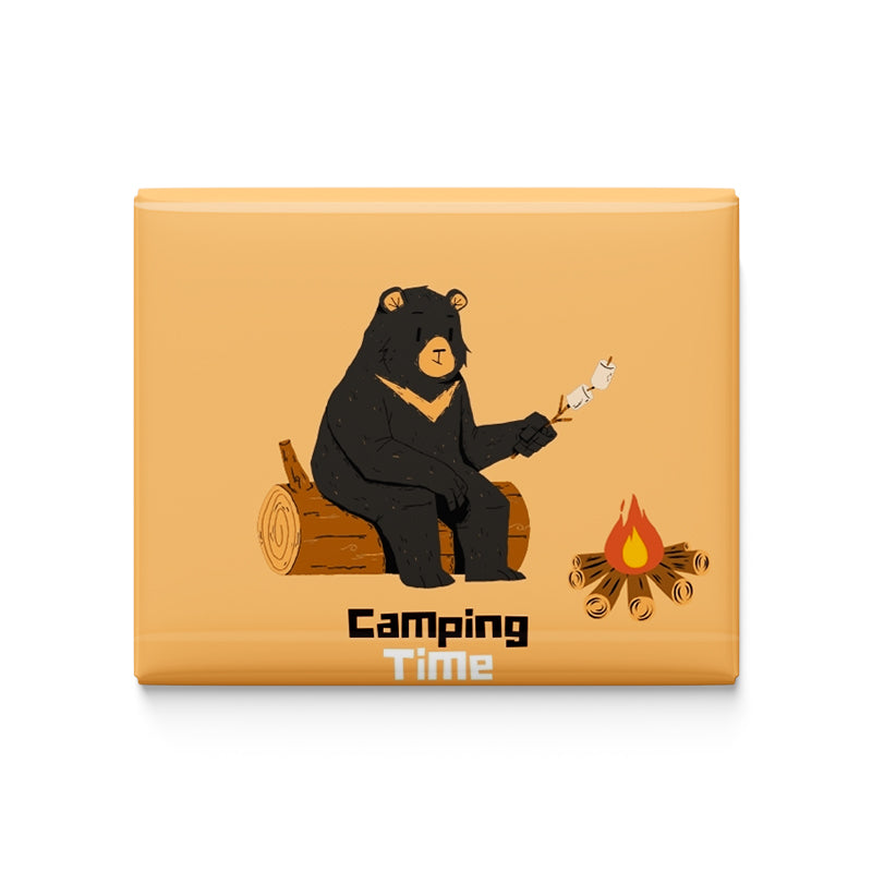 Camping Time Fridge Magnet