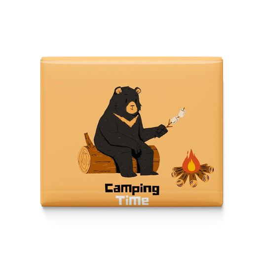 Camping Time Fridge Magnet