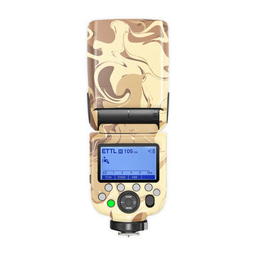 Brown Flames Camera Flash Skin