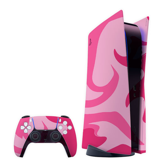 Pink Big Camo Play Station Skin
