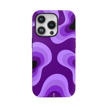 Purple Camo Wave Flexible Soft Silicone Case