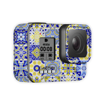 Royal Blue Mottif Go Pro Skin