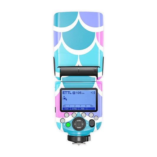 Blue Arcs Camera Flash Skin