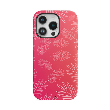 Pink Leaf Flexible Soft Silicone Case