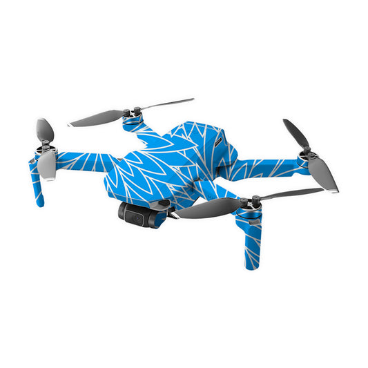 Abstractive Blue Radiance Drone Skin