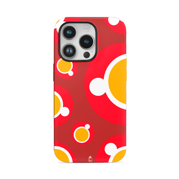 Red Circles Flexible Soft Silicone Case