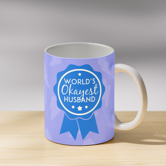 Worlds Okayest Husband Coffee Mug
