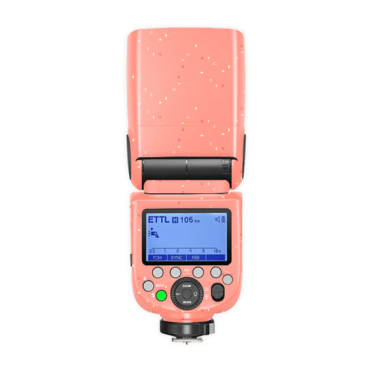 Pink Poppers Camera Flash Skin