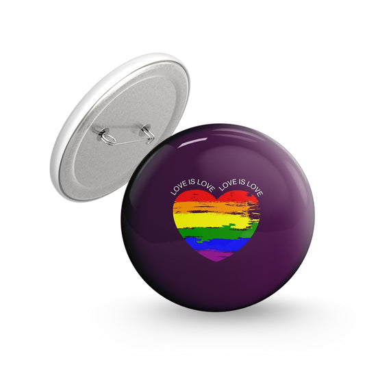 Love is Love Pin-back Button Badge