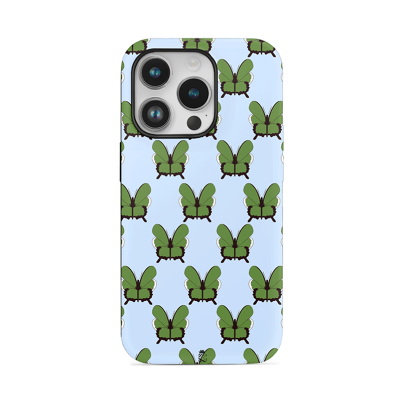 Green Butterflies Flexible Soft Silicone Case