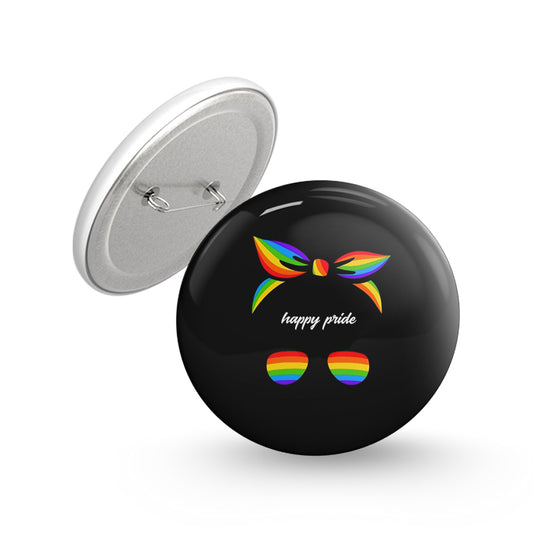 Happy Pride Pin-back Button Badge