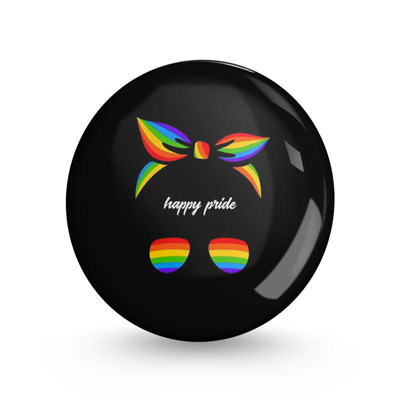 Happy Pride Pin-back Button Badge