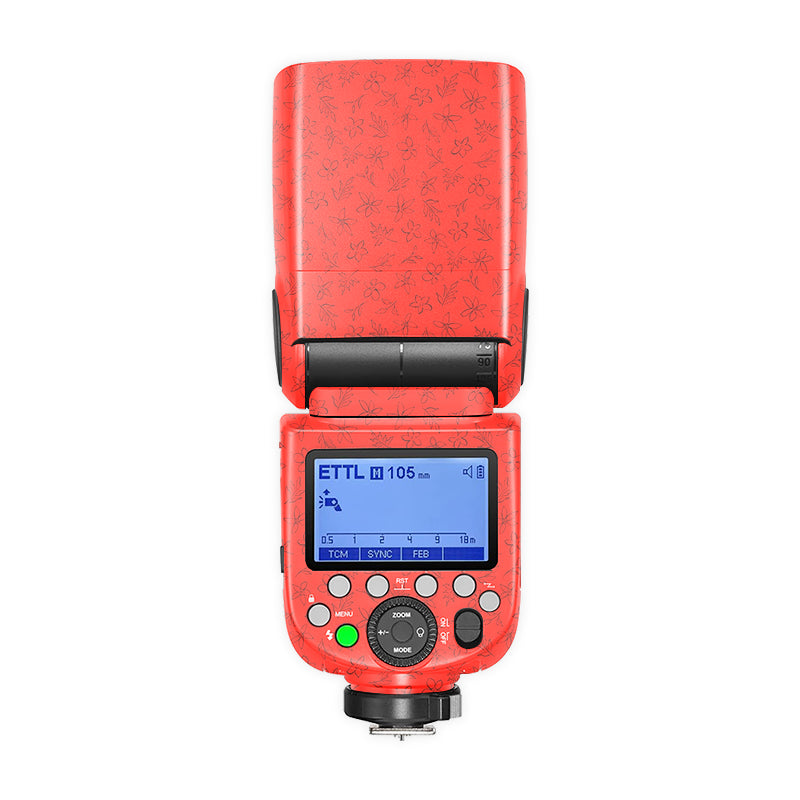 Floral Reds Camera Flash Skin