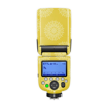 Mustard Mandala Camera Flash Skin