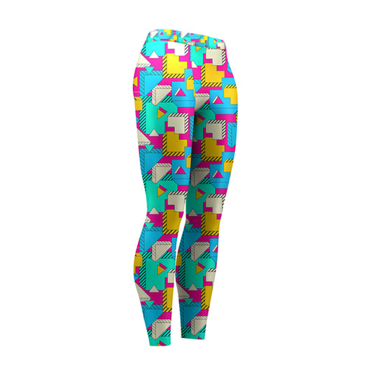 Cosmo Radiant Checkered High Waist Leggings