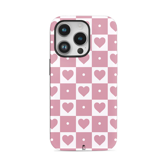 Heart Squares Flexible Soft Silicone Case