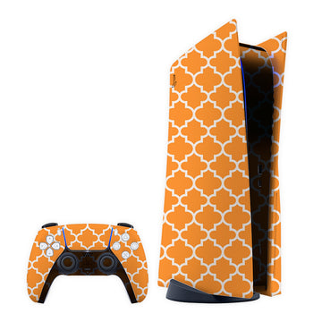 Orange Windows Play Station Skin