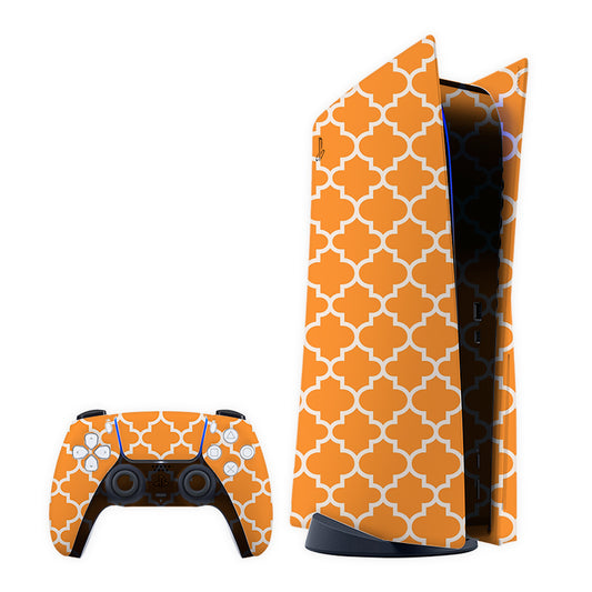 Orange Windows Play Station Skin