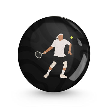 Tennis Pin-back Button Badge