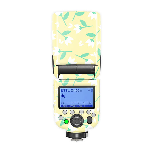 Peach Floral Camera Flash Skin