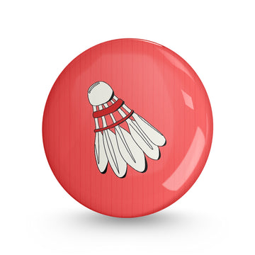 ShuttleCock Pin-back Button Badge