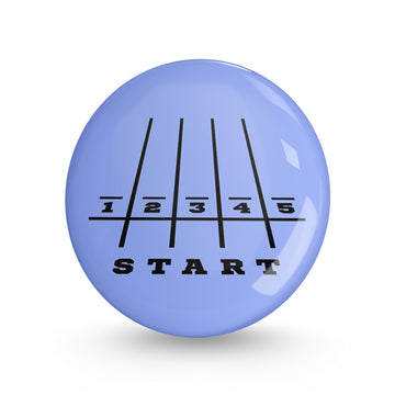 Lets Start The Race Pin-back Button Badge