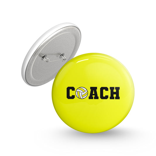 Coach Pin-back Button Badge