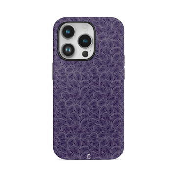 Purple Silk Pattern Flexible Soft Silicone Case