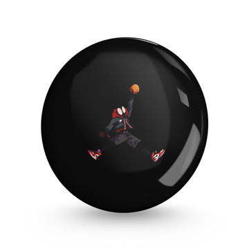 Spidey Basketball Pin-back Button Badge