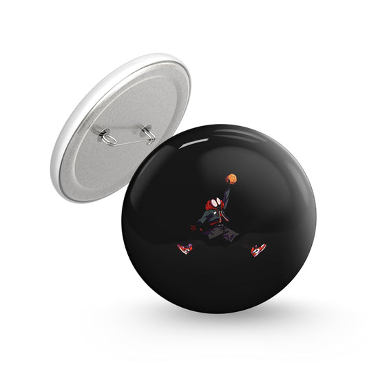 Spidey Basketball Pin-back Button Badge