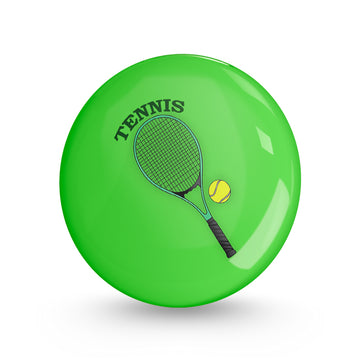 Tennis Pin-back Button Badge