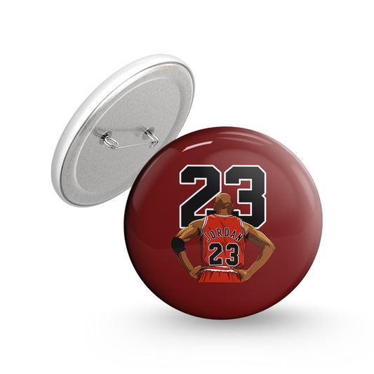 Jordan 23 Pin-back Button Badge