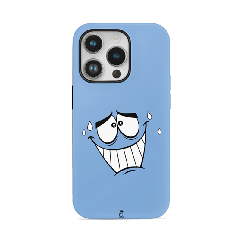 Innocent Blue Face Flexible Soft Silicone Case