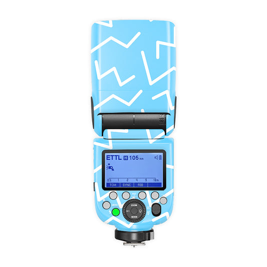 Blue Radiant stripes Camera Flash Skin