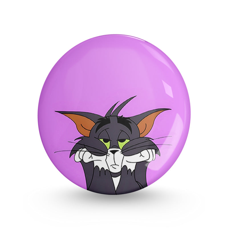 Sad Tom Pin-back Button Badge
