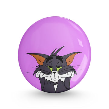 Sad Tom Pin-back Button Badge