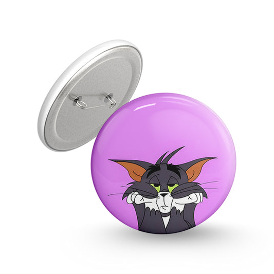 Sad Tom Pin-back Button Badge